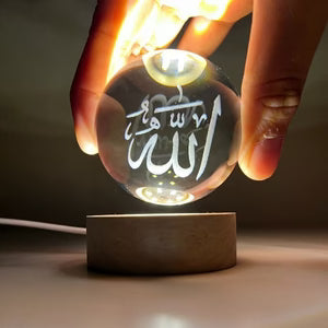 Islamic Crystal LED Lamp